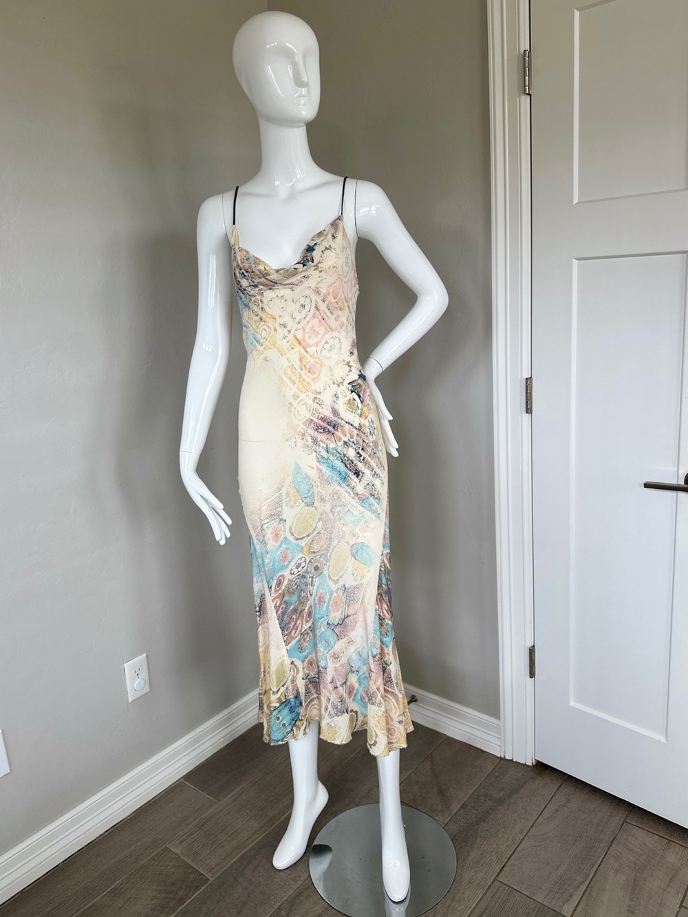 Roberto Cavalli 2002 silk midi dress - Picture 7 of 7